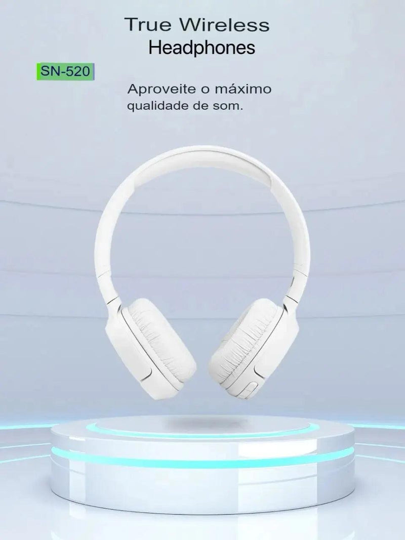 Fones de ouvido sem fio Bluetooth com microfone, redução de ruído