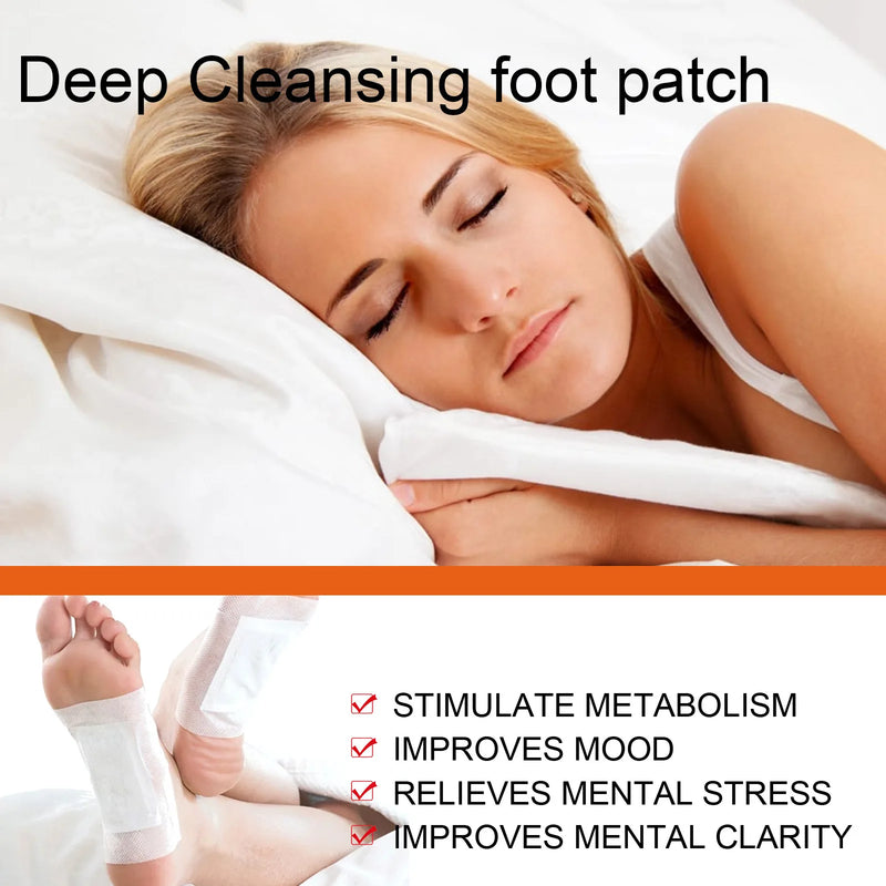 Natural Bamboo Ginger Foot Pads Deep Cleansing Foot Pads For Feet Care Improve Sleep Detoxification And Body Shaping