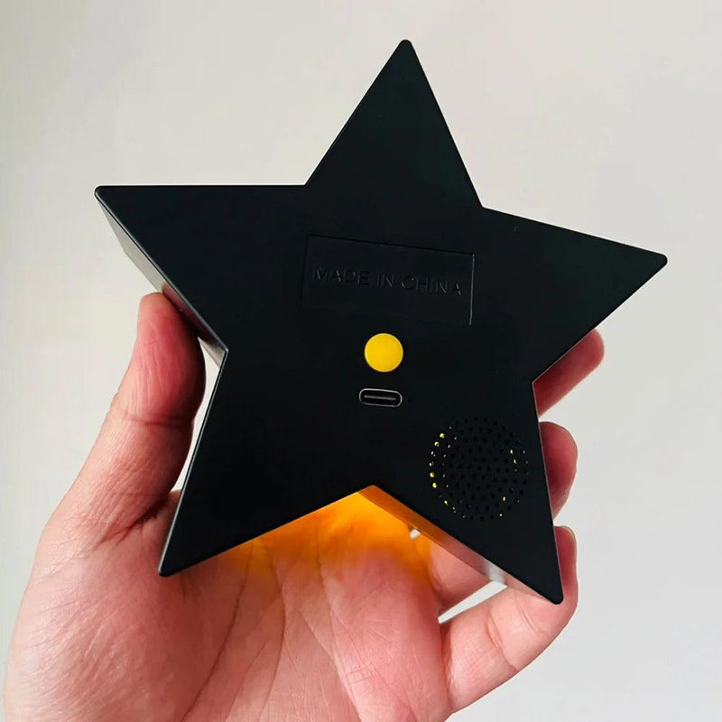 Figura de Luz Estrela Super Star com LED, Música e Carregamento USB