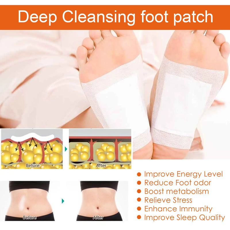 Natural Bamboo Ginger Foot Pads Deep Cleansing Foot Pads For Feet Care Improve Sleep Detoxification And Body Shaping